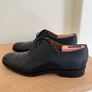 Men's Black Leather Dress Shoes